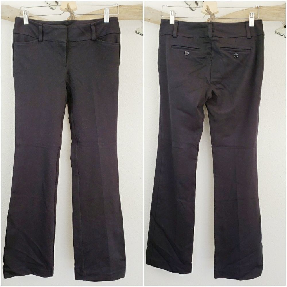Loft black trouser fit slacks
